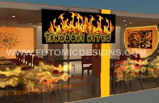 Colonels Grill restaurant design by futomicdesigns