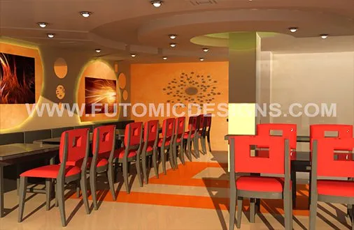 Colonels Grill restaurant design by futomicdesigns