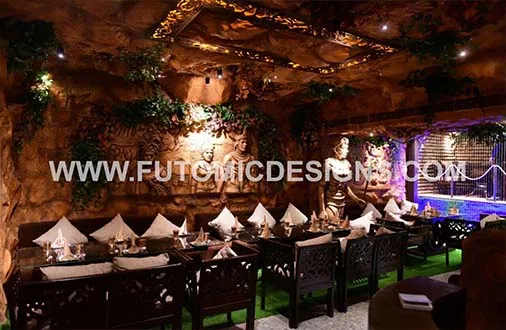 tribal theme restaurant designed by futomicdesign