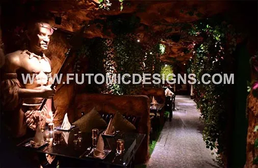 tribal theme restaurant designed by futomicdesign