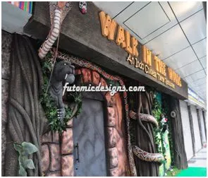 walk in the woods themed restaurant design by futomicdesigns
